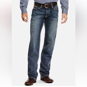 Ariat denim Relaxed Boot Cut M4 adkins 33/34 Jeans Wash turnout